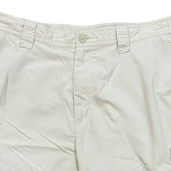 Men's Columbia Nylon Chino 10" Cream Shorts Size 38 - Picture 2 of 7